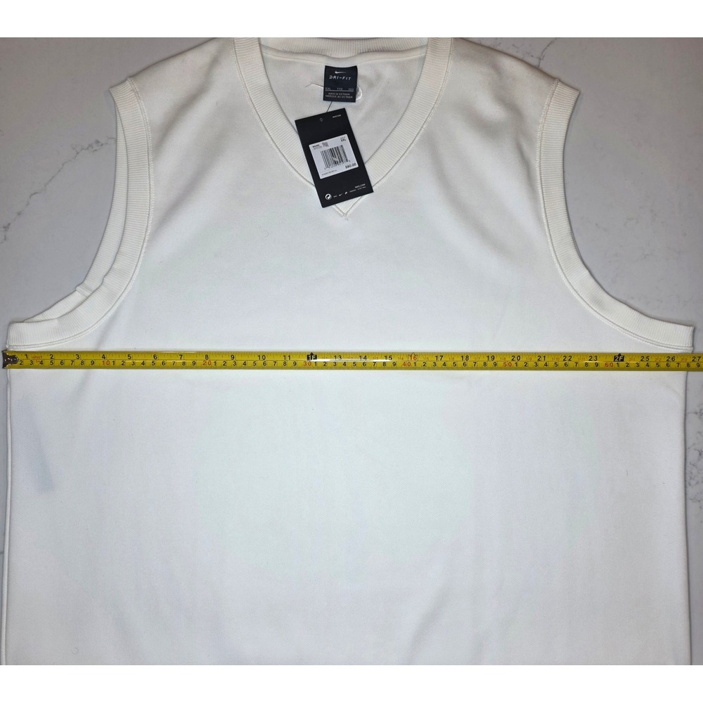 Nike Golf Dri-FIT V-Neck Sweater Vest Mens XXL White AV5225-133 - Picture 4 of 9